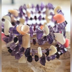 Gemstone Wrap Bracelet